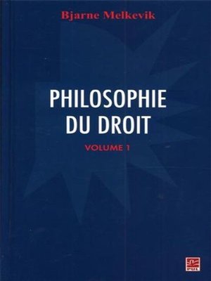 cover image of Philosophie du droit  1